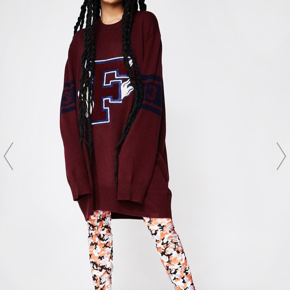 Fenty by Rihanna oversized college letter sweater